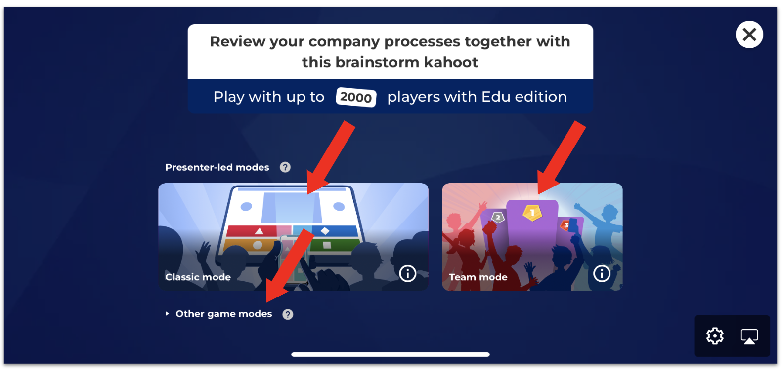 Kahoot! live game: see questions on player's screen – Help and Support  Center