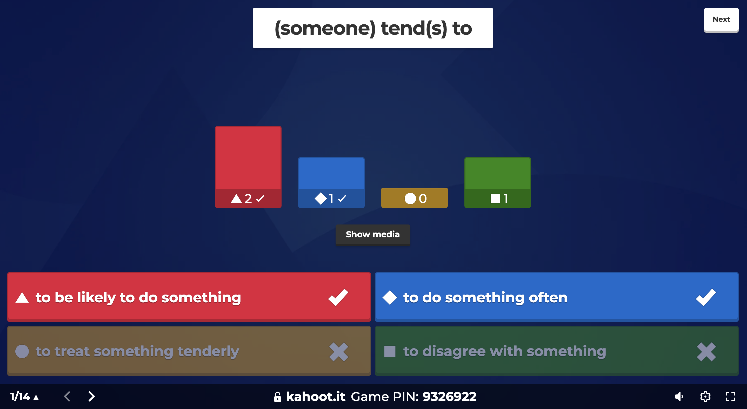 Kahoot! live game: see questions on player's screen – Help and Support  Center