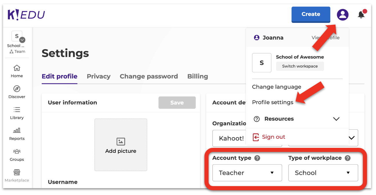 How to Create a Kahoot! Account – Instruction @ UH