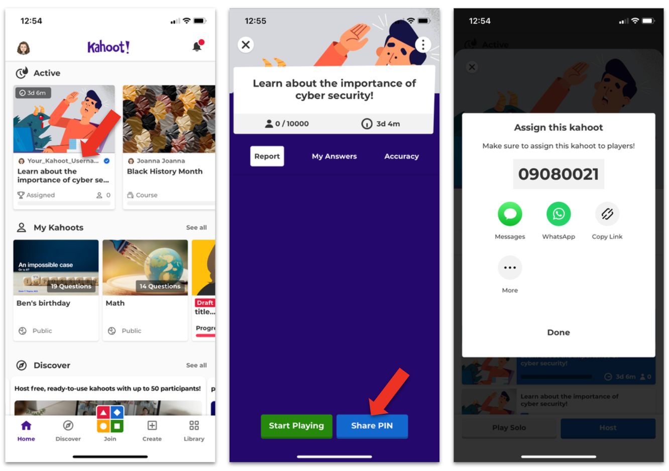 Comment attribuer un kahoot dans Kahoot ! application mobile – Centre d'aide