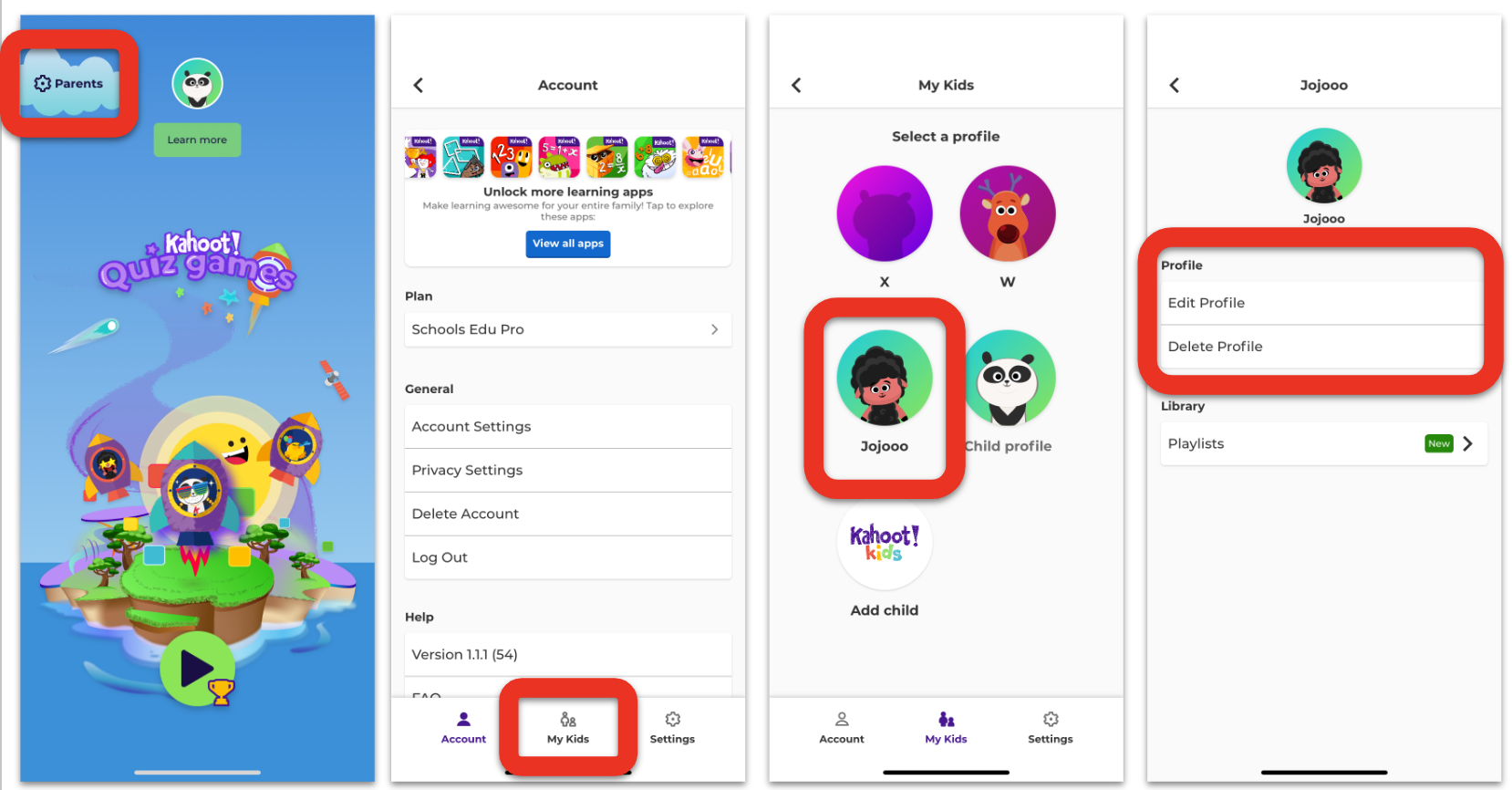 How to create, edit, and delete Kahoot! Kids profiles Kahoot! Help