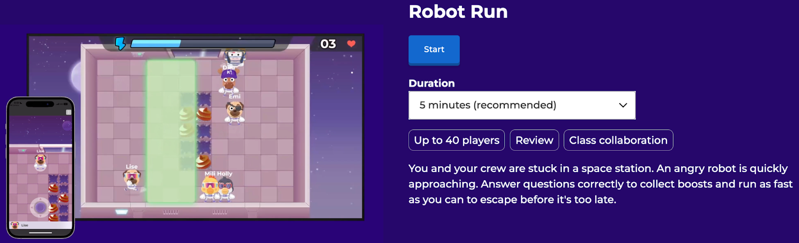 Robot Run Kahoot! Game Mode: How To Play – Centre D'aide