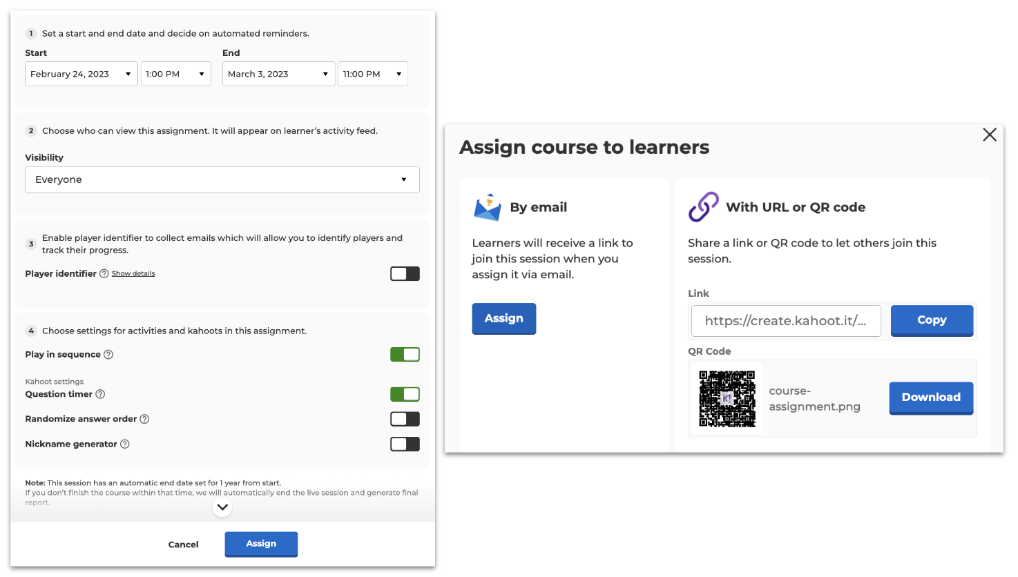 kahoot online cursussen