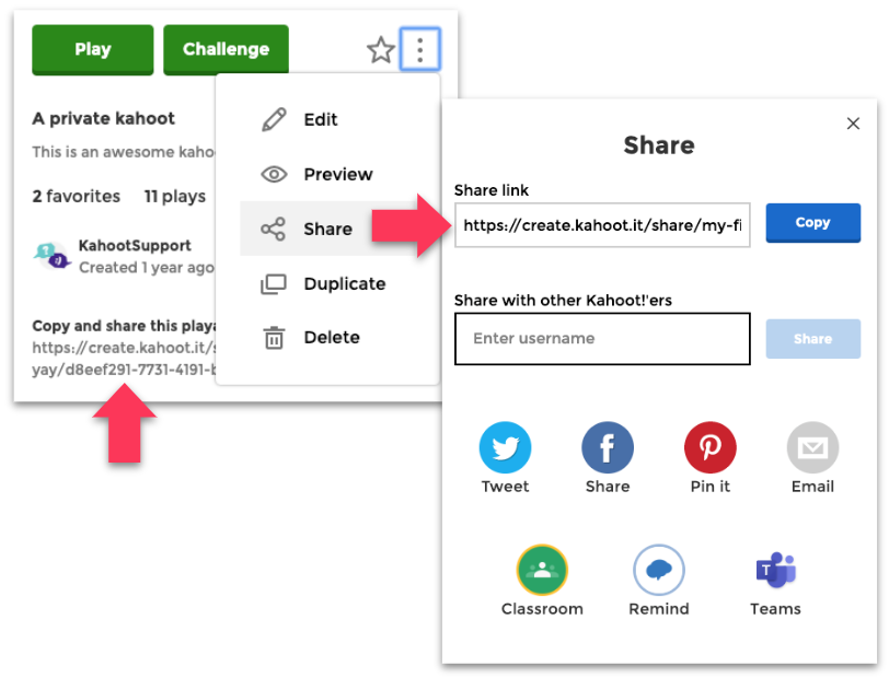 Create Kahoot Challenge