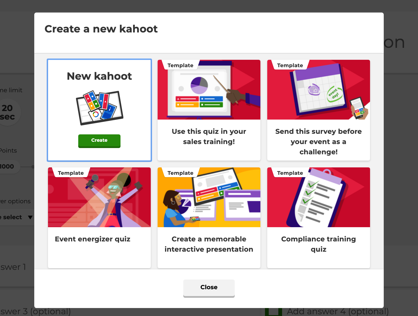 how to make a kahoot presentation