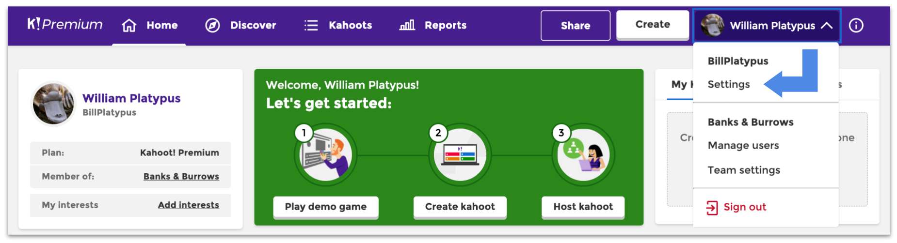 Kahoot login