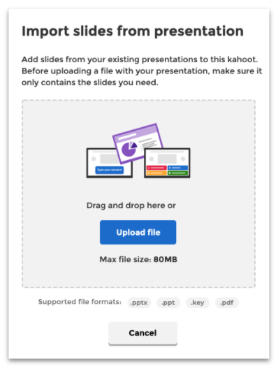 Kahoot's PowerPoint integration makes it easy to add a game to