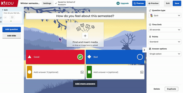 how to make a kahoot public