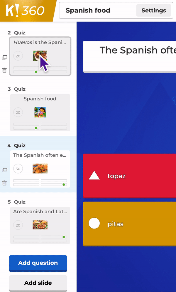 lav en kahoot