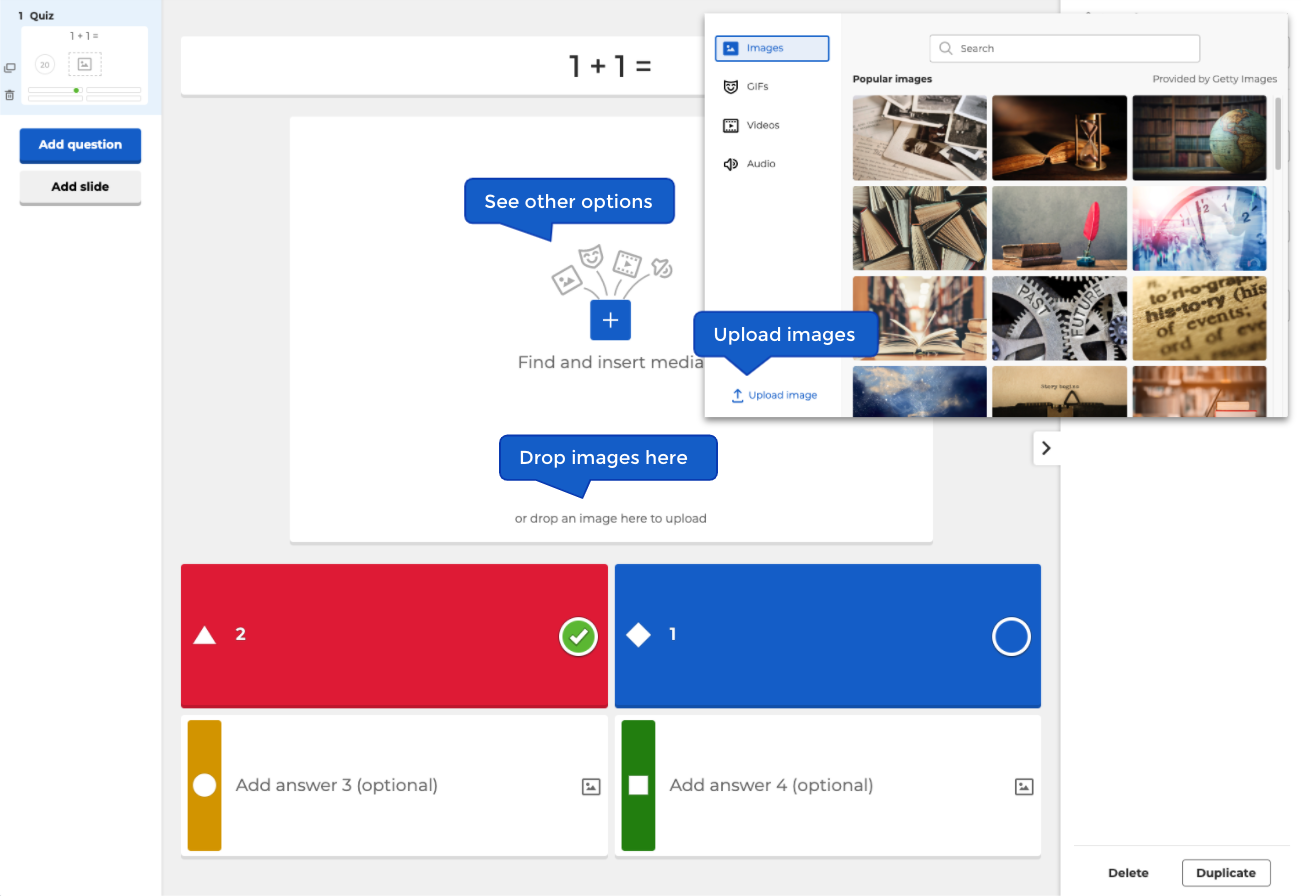 bilder från kahoot