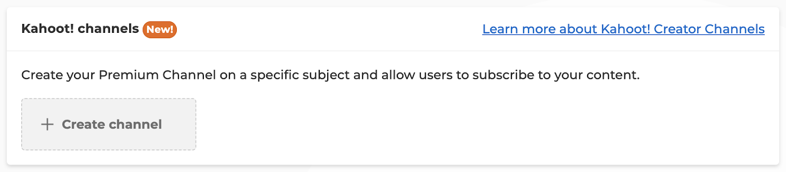 kahoot skapare kanaler